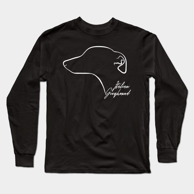 Proud Italian Greyhound profile dog lover Long Sleeve T-Shirt by wilsigns